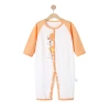 Newborn boneless hatching underwear, baby long-sleeved pure cotton crawling suits, spring and autumn baby one-piece suits, home wear and pajamas Item Picture
